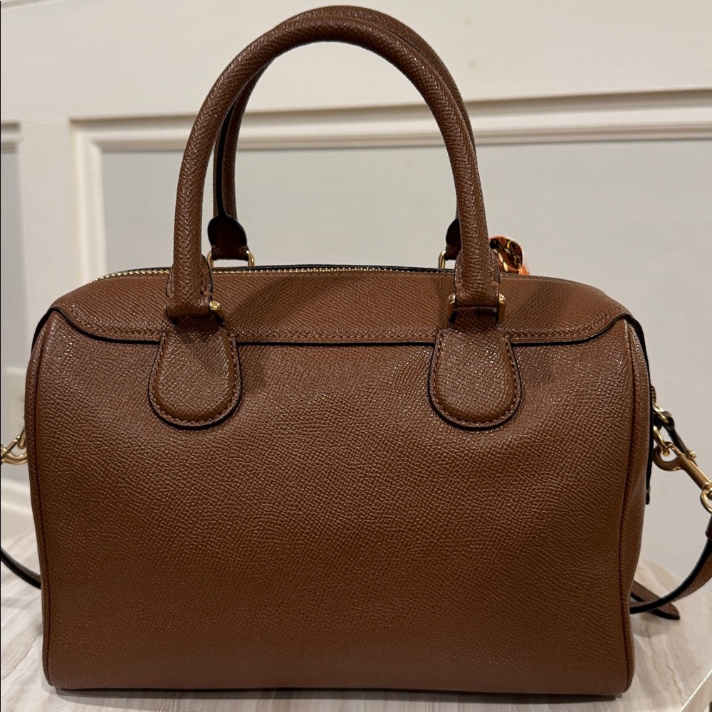 Coach Bennett Satchel with Vibrant Scarf - Picture 6 of 16